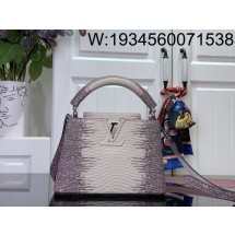 [88factory] 루이비통 카퓌신 미니 N98156 21*14*8cm 도마뱀 무늬 퍼플  