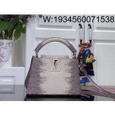 [88factory] 루이비통 카퓌신 미니 N98156 21*14*8cm 도마뱀 무늬 퍼플  