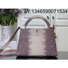 [88factory] 루이비통 카퓌신 BB N98177 27*18*9cm 도마뱀 무늬 퍼플 