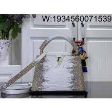 [88factory] 루이비통 카퓌신 미니 N98156 21*14*8cm 도마뱀 무늬 골드