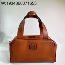 [JHL] 미우미우 아방츄어 소가죽 가방 5BC182 브라운