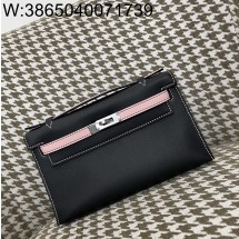 [장인의집] 에르메스 켈리 22 은장 배색 핑크 블랙 swift