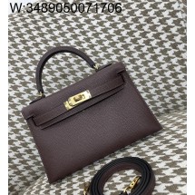 [장인의집] 에르메스 켈리 19 금장 와인 epsom