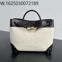 징 팩토리 보테가베네타 안디아모 토트백 743572 32.5*24*12cm 미디엄 악어무의 브라운