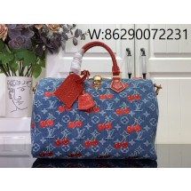 [88factory] 루이비통 스피디 소프트 30 M87627 30*21*17cm 데님 블루