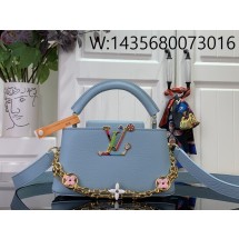 [88factory] 루이비통 LV x TM 카퓌신 이스트 웨스트 미니 M13707 22*12*8cm 블루