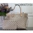 [88factory] 루이비통 네버풀 미디엄 N40604 28*14*31cm 다미에 화이트 베이지