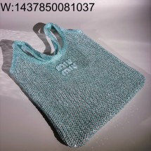 [JHL] 미우미우 아이비 스팽글 메쉬 백 5BG231 35*40cm 청색