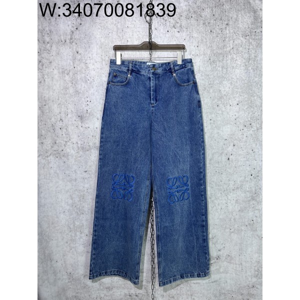 [사슬공장] 로에베 FW25 더블 아나그램 청바지 블루