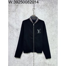 [사슬공장] 루이비통 멀티 컬러 LV 지퍼 니트 가디건 자켓 블랙