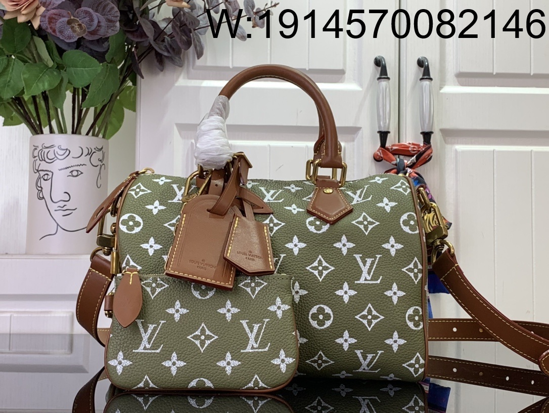 [88factory] 루이비통 스피디 P9 반둘리에 25 M24443 25*15*15cm 올리브