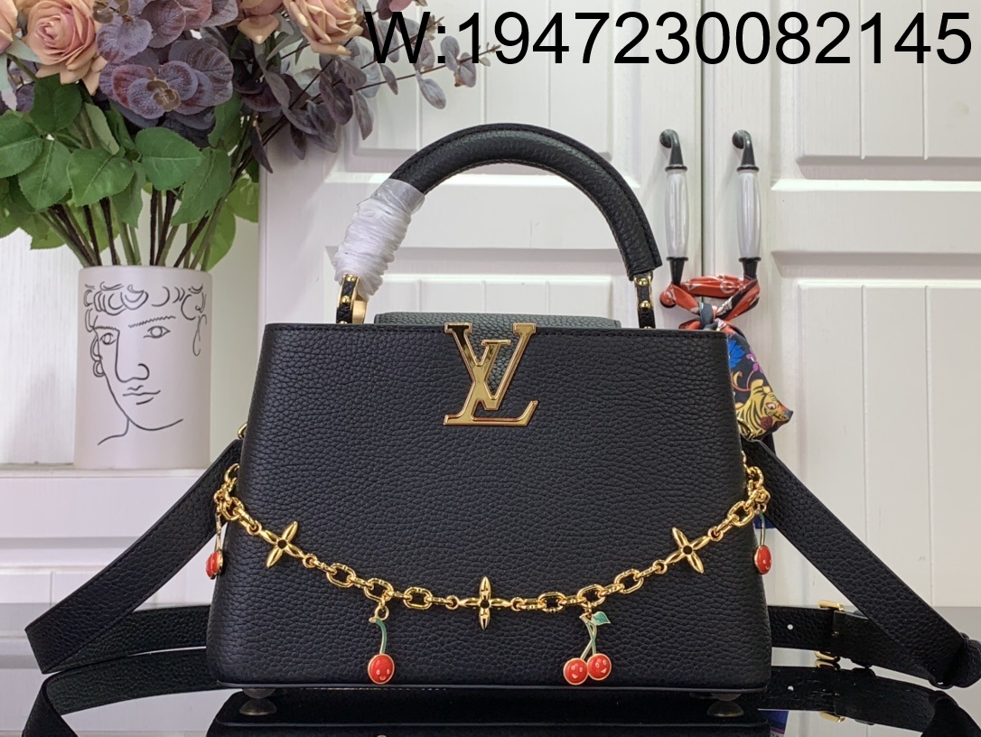 [88factory] 루이비통 LV x TM 카퓌신 BB M13714 17.3*9*27cm 블랙