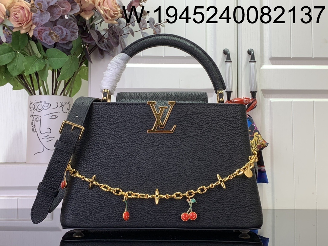 [88factory] 루이비통 LV x TM 카퓌신 미디엄 M13714 20*11*31.5cm 블랙