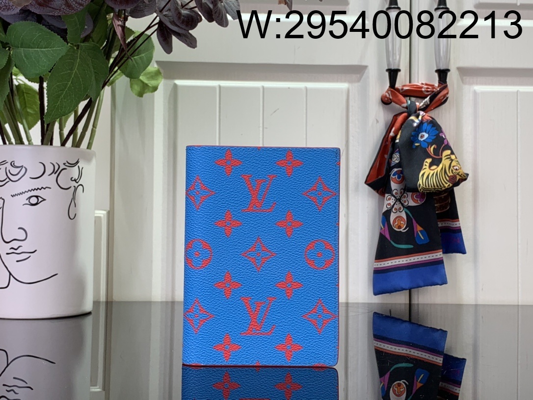 [88factory] 루이비통 패스포트 커버 M14770 10*14*2.5cm 블루