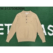 [잔디집1] 버버리 SS25 승마 자수 단색 긴팔 폴로 / 카라티 / 긴팔티 / 폴로티 카키