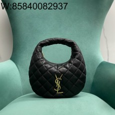 Pomegrante 생로랑 퀼팅 스웨이드 소재 ICARINO 851689 17*3*13cm 블랙