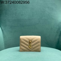 Pomegrante 생로랑 그랑 드 뿌드르 엠보스드 가죽 소재의 CASSANDRE SAINT LAURENT MATELASSÉ 카드 케이스 530841 11*3*8.5cm 베이지