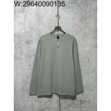 [사슬공장] 크롬하츠 와플 순색 단추 긴팔티 그레이