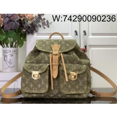 [88factory] 루이비통 빈티지 데님 백팩 M44460 28*38*17cm 올리브