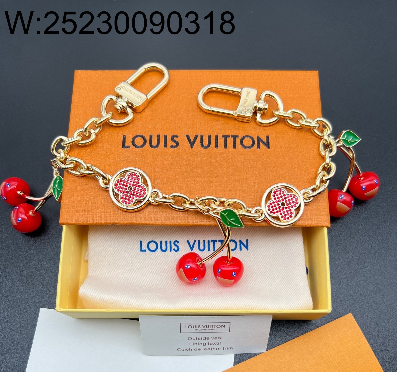 [88factory] 루이비통 돕 LV 앵두 백참 레드