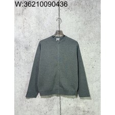 [사슬공장] 로에베 리벳 단추 단색 가디건 그레이