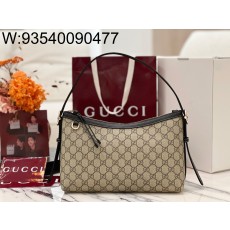 [JHL] 구찌 GG 엠블럼 미디엄 숄더백 블랙 847449 30*19*11cm