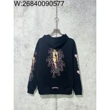 [사슬공장] 크롬하츠  x DEADLY DOLL 프린트 후드집업 블랙