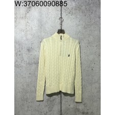 [사슬공장] 폴로 랄프로렌 Ralph Lauren 자카드 순색 반지퍼 니트 베이지