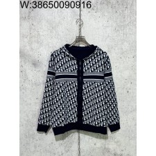 [사슬공장] 디올 크리스찬 23FW 캐시미어 오블리크 양면 후드집업 네이비