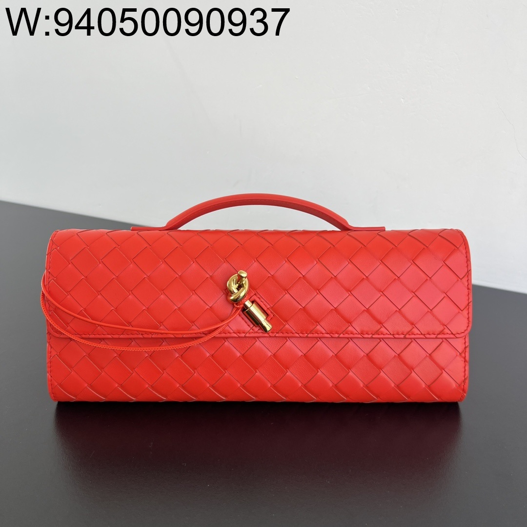 징 팩토리 보테가베네타 안디아모 클러치 741511 31*13*3cm 레드