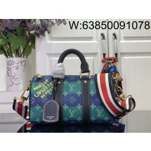 [88factory] 루이비통 키폴 반둘리에 25 M25786 25*15*11cm 그린 블루 