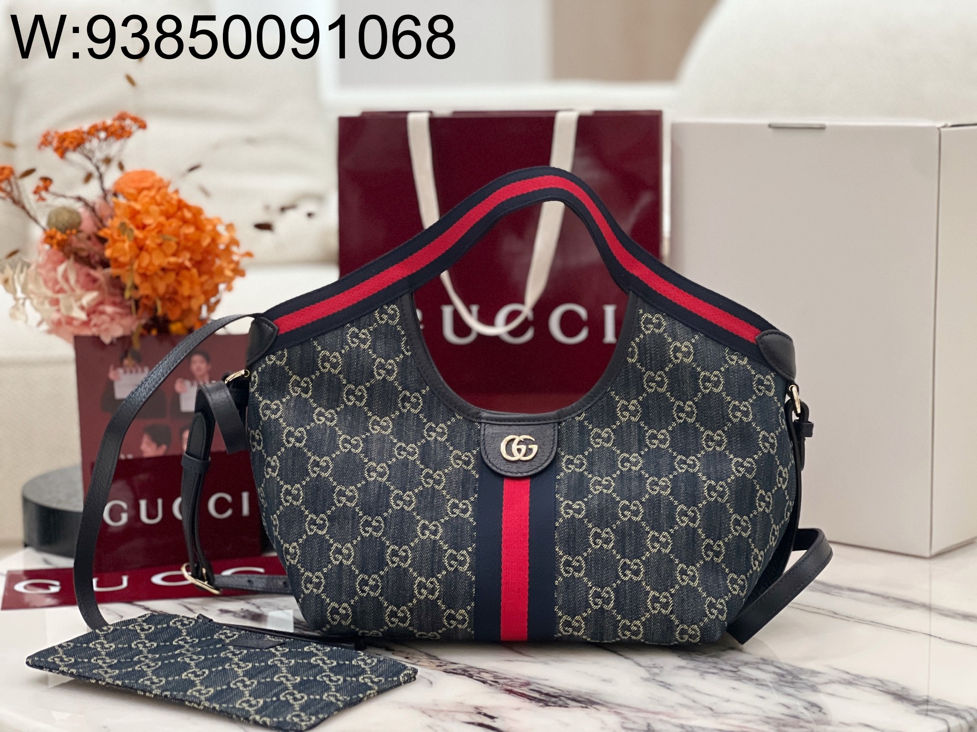 [JHL] 구찌 GG 질리오 토트백 860845 25*20*15cm 블루 