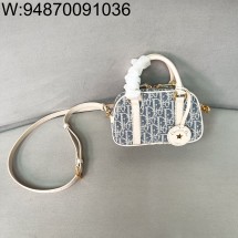 [JHL] 디올 바이브 이스트 웨스트 나노 백 블루 라피아 20.5*12*7cm S2388UDFD M925