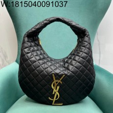 Pomegrante 생로랑 퀼팅 나파 소재 ICARE 호보 백 858160 44*30*7cm 블랙