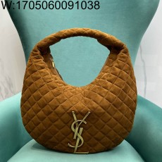 Pomegrante 생로랑 퀼팅 스웨이드 소재 ICARINO 호보 백 858160 44*30*7cm 브라운