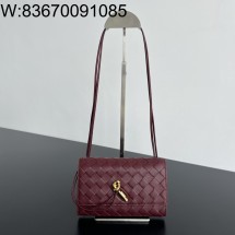 징 팩토리 보테가베네타 안디아모 파우치 836940 19*13*2cm 와인