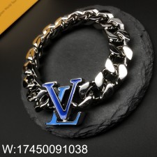 AGG 루이비통 25SS LV 로고 체인 팔찌 M0919M 22cm