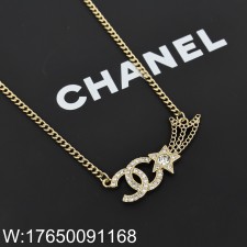 AGG 샤넬 CC로고 유성 별 펜던트 목걸이