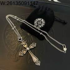 AGG 크롬하츠 빈티지 십자가 펜던트 체인 목걸이
