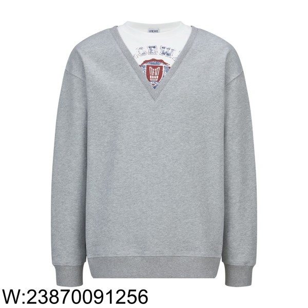 [잔디집2] 로에베 페이크 레이어링 맨투맨 그레이