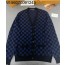 TJ공장 루이비통 양털 다미에 가디건 다크 블루