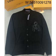 TJ공장 루이비통 구슬 인물 자수 가디건 블랙