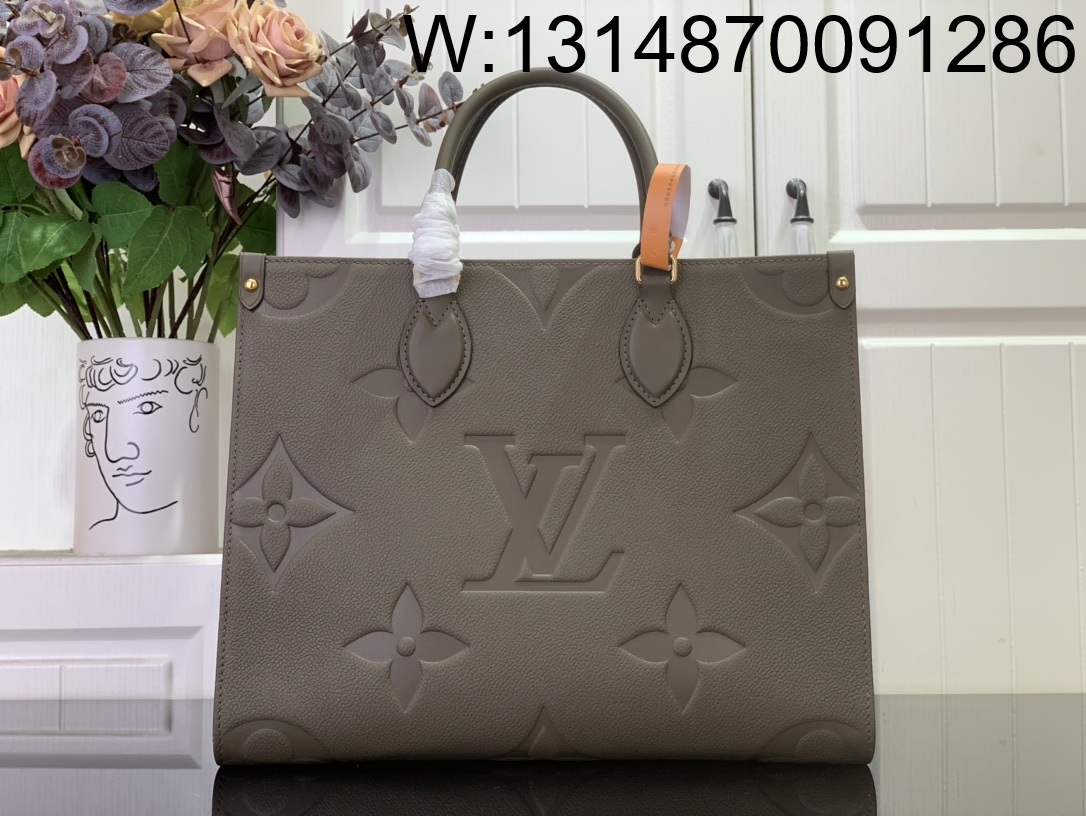 [88factory] 루이비통 온더고 MM M25523 35*27*14cm 라이트 브라운