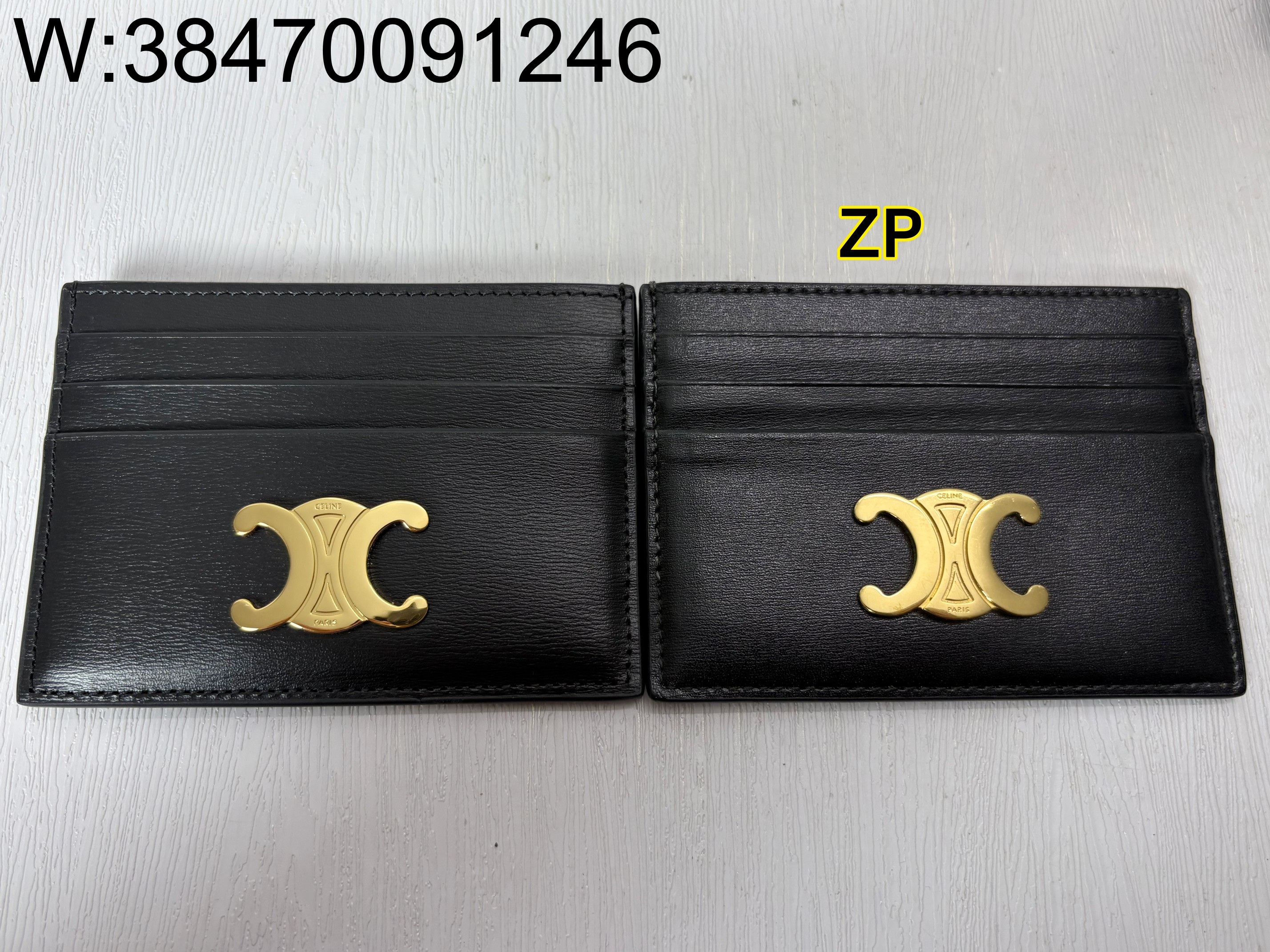 [사슬공장2] 셀린느 트리옹프 캔버스 카드홀더 10L832CQH 블랙