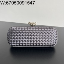 징 팩토리 보테가베네타 놋 717622 25*10*5cm 다크 그레이 실크 명주