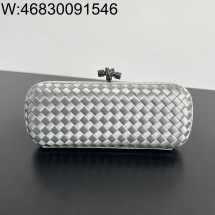 징 팩토리 보테가베네타 놋 717622 25*10*5cm 라이트 그레이 실크 명주 8651