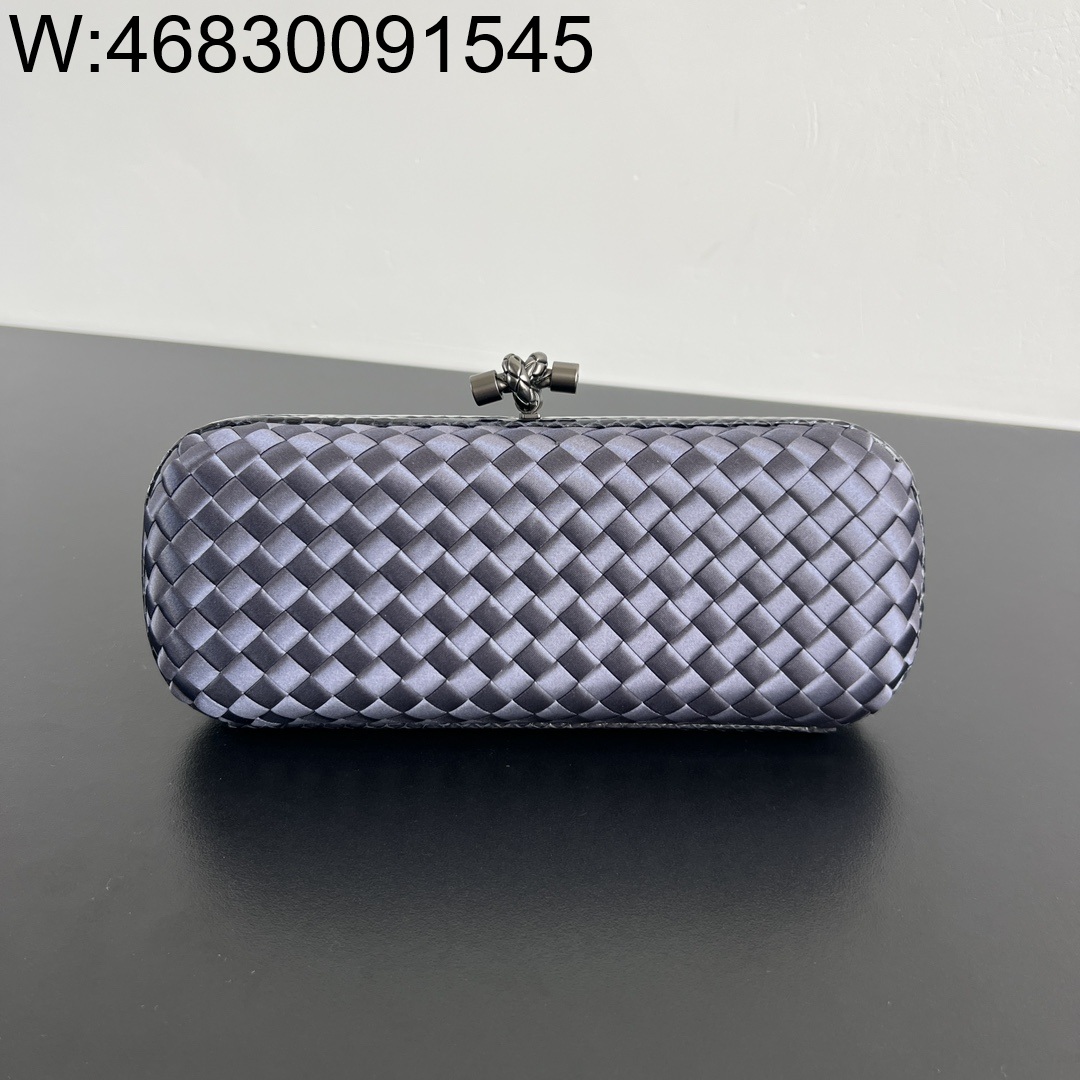 징 팩토리 보테가베네타 놋 717622 25*10*5cm 블루 실크 명주 8651