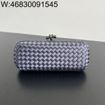 징 팩토리 보테가베네타 놋 717622 25*10*5cm 블루 실크 명주 8651