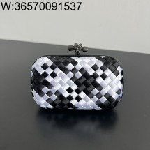 징 팩토리 보테가베네타 놋 717622 16*10*5cm 화이트 블랙 실크 명주 8651