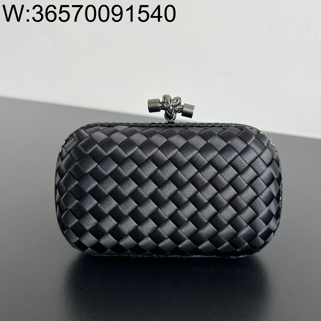 징 팩토리 보테가베네타 놋 717622 16*10*5cm 블랙 실크 명주 8651